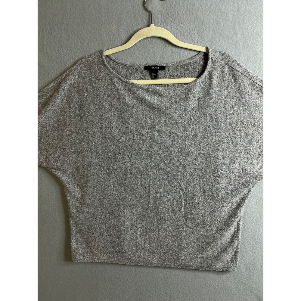 Forever 21 Top Women's Small Gray Knit‎ Dolman Top Casual Everyday Comfy